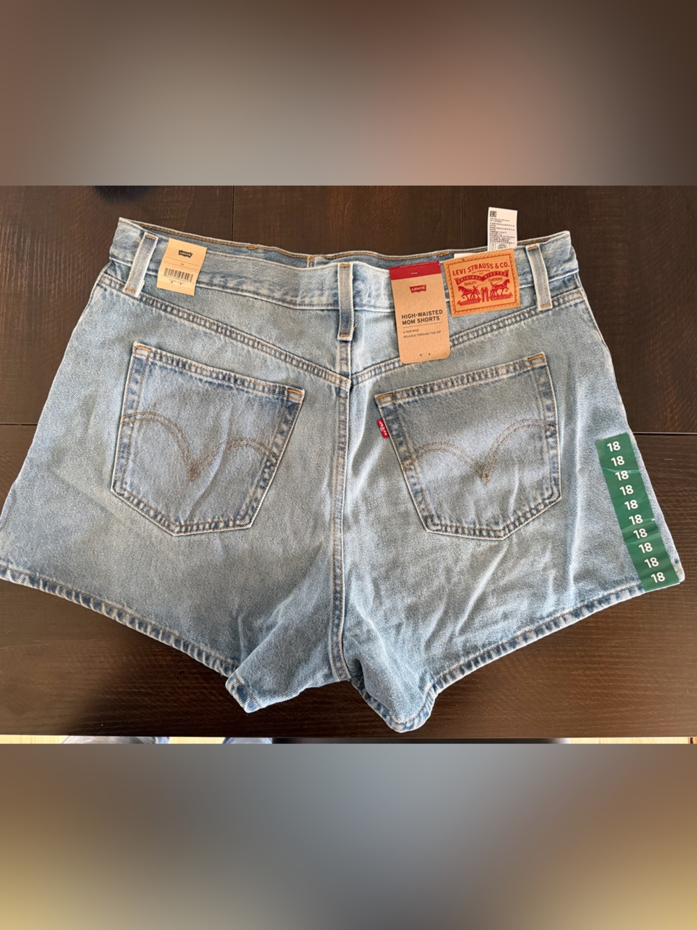 Women’s Levi high waisted mom shorts